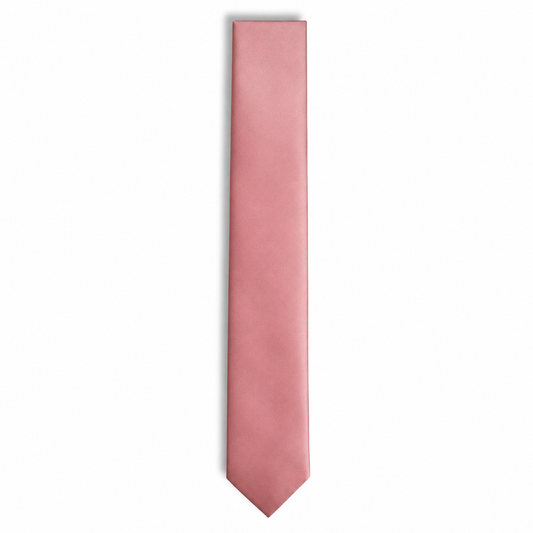 Blush Pink Satin Silk Tie