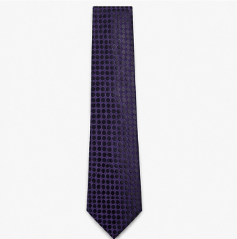 Royal Purple Polka Dot Silk Tie