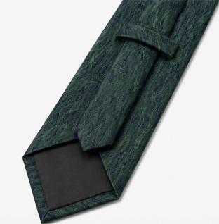 Forest Green Textured Necktie