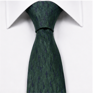 Forest Green Textured Necktie