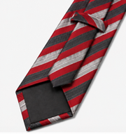 Red & Navy Striped Business Tie