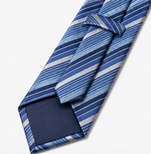 Blue Striped Business Tie