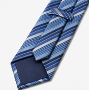 Blue Striped Business Tie