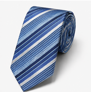 Blue Striped Business Tie