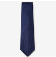 Navy Blue Textured Business Tie
