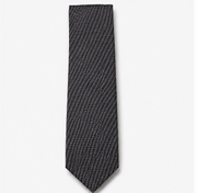 Charcoal Grey Textured Business Tie