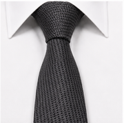 Charcoal Grey Textured Business Tie