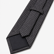 Charcoal Grey Textured Business Tie