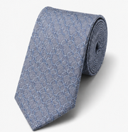 Light Blue Floral Wedding Tie