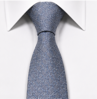 Light Blue Floral Wedding Tie