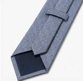 Light Blue Floral Wedding Tie