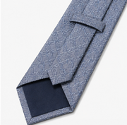 Light Blue Floral Wedding Tie