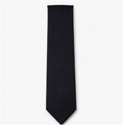 Classic Black Textured Business Tie