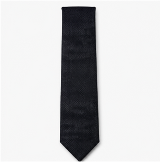 Classic Black Textured Business Tie
