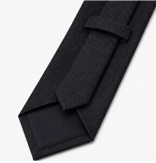 Classic Black Textured Business Tie