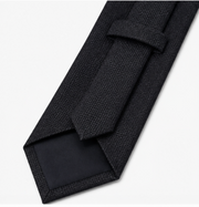 Classic Black Textured Business Tie