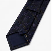 Navy Blue Floral Wedding Tie