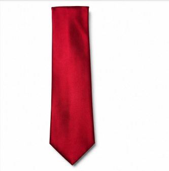 Classic Red Satin Wedding Tie