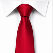Classic Red Satin Wedding Tie