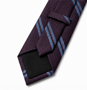 Burgundy Striped Business Tie