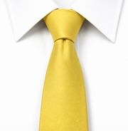 Golden Yellow Satin Wedding Tie