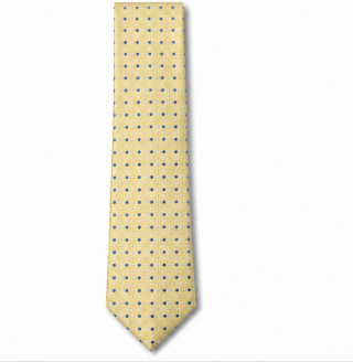 Light Yellow Dotted Business Tie