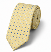 Light Yellow Dotted Business Tie