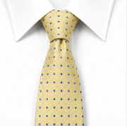 Light Yellow Dotted Business Tie