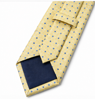 Light Yellow Dotted Business Tie