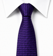 Royal Purple Micro Check Wedding Tie
