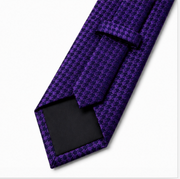 Royal Purple Micro Check Wedding Tie