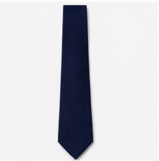 Midnight Navy Textured Silk Tie