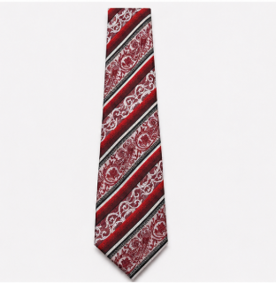 Royal Crimson Paisley Wedding Tie