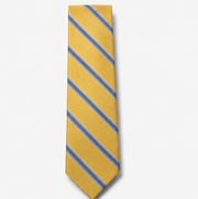 Mustard Yellow Striped Business Tie