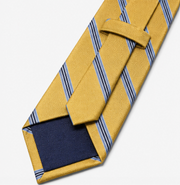 Mustard Yellow Striped Business Tie