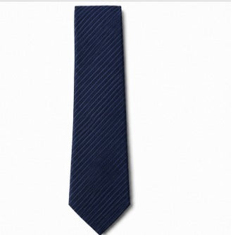 Navy Blue Textured Necktie