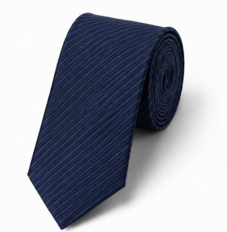 Navy Blue Textured Necktie