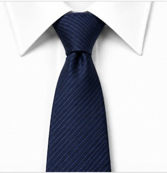 Navy Blue Textured Necktie