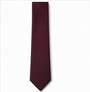 Burgundy Satin Necktie