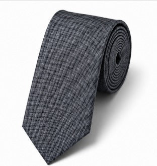 Charcoal Grey Textured Necktie