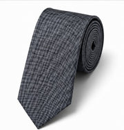 Charcoal Grey Textured Necktie