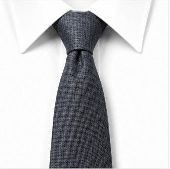 Charcoal Grey Textured Necktie