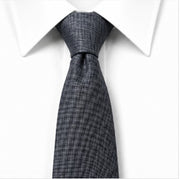 Charcoal Grey Textured Necktie