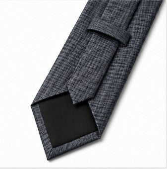 Charcoal Grey Textured Necktie