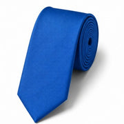 Royal Blue Satin Necktie